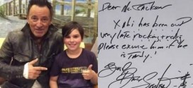 Bruce Springsteen signs 9-year-old fan's tardy note for school (Photo)