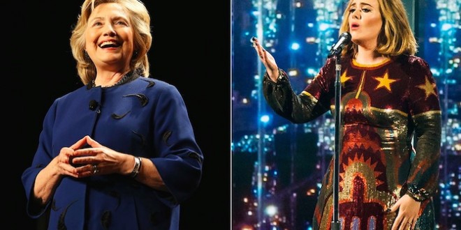 Hillary Clinton: Adele 'my go-to voice'