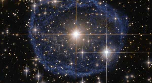 Hubble captures star’s stunning blue bubble “Photo”