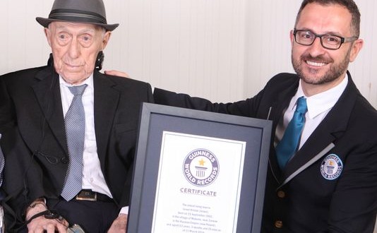 Israel Kristal: 112-year-old Auschwitz survivor is officially the world’s oldest man