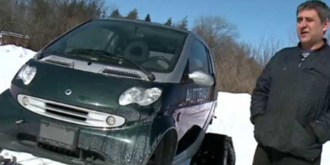 Ottawa mechanic transforms car into ski car (Video)