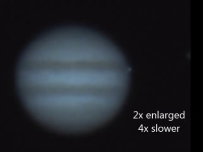 Another asteroid clobbers Jupiter (Video)