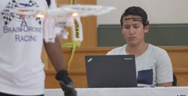 Brain-controlled drone race pushes future tech “Video”
