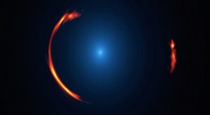Dwarf dark galaxy hidden in ALMA gravitational lens image (Photo)