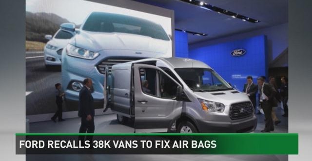 Ford Recalls 38000 Vans to Fix Airbags, Report