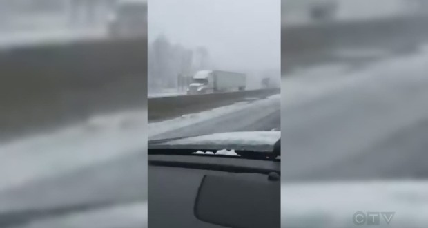 Highway 401 wrong-way driver caught on video – Watch