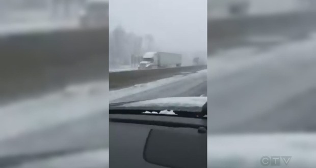 Highway 401 wrong-way driver caught on video - Watch