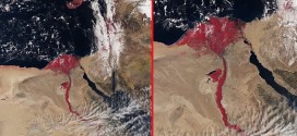 Satellite image appears to show Nile River running red (Photo)