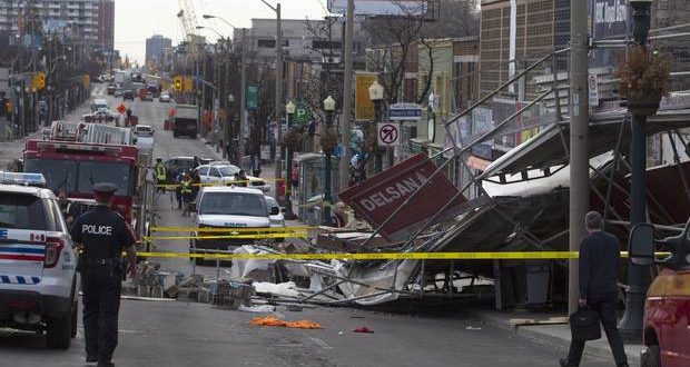 Structure collapses in Toronto, at least seven injured (Photo)