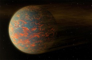 Two-Faced Exoplanet Is Both Solid and Molten Rock