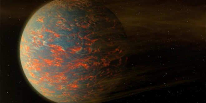 Two-Faced Exoplanet Is Both Solid and Molten Rock