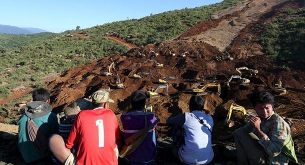 13 killed in land waste collapse in Myanmar, many feared missing