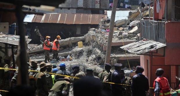 Kenyan Baby girl rescued three days afKenyan Baby girl rescued three days after building collapsed