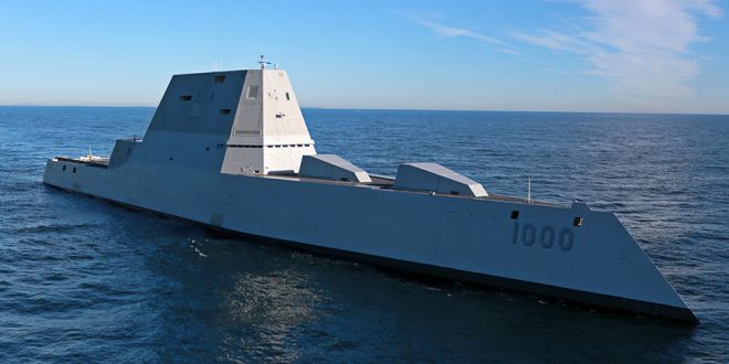 USS Zumwalt: Captain Kirk takes delivery of US Navy's futuristic stealth destroyer