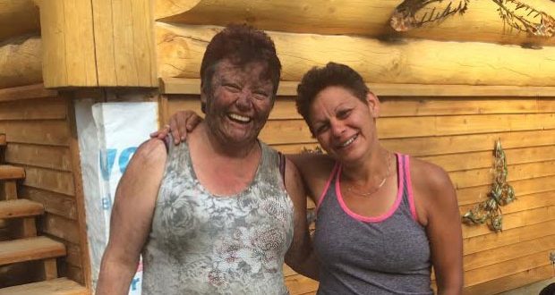 Joanne Barnaby: Woman and dog stalked by wolf , rescued by bear