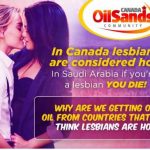 Oil sands group apologizes for 'Hot lesbians' ad (Photo)