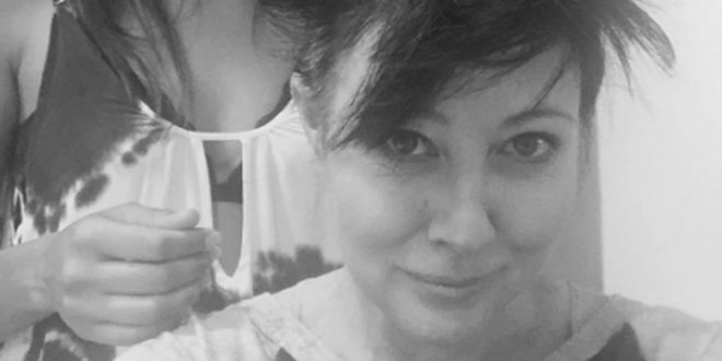 Shannen Doherty shaves head amid cancer battle (Photo)