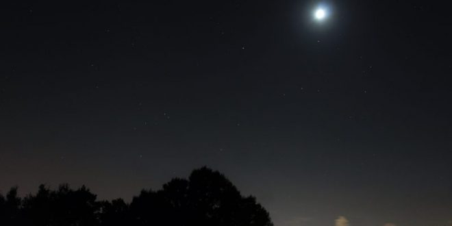 Celestial Show: Mars, Saturn, Antares and the moon