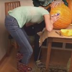 Halloween Horror: Girl Gets Head Stuck In Pumpkin (Video)