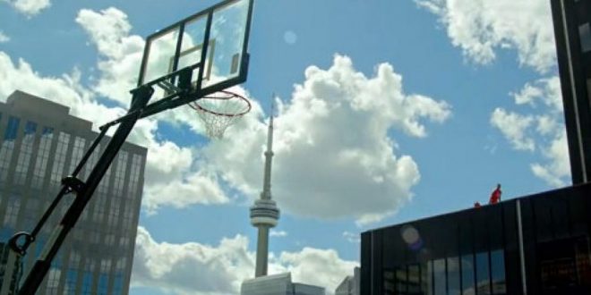 Raptor Cory Joseph sinks an aerial five-pointer for LG ad (Video)