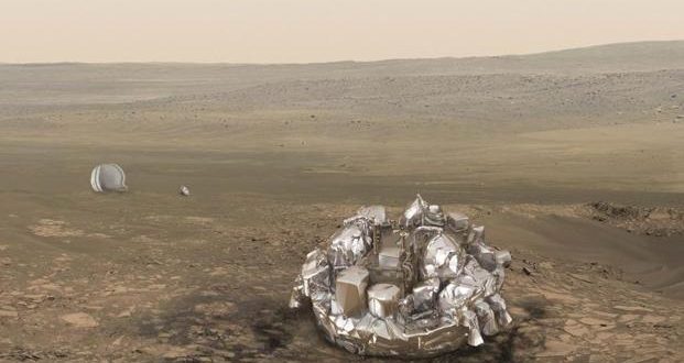 Schiaparelli: New pictures show Mars lander crash site