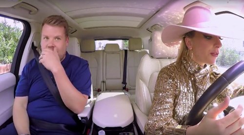 Singer Lady Gaga Goes All-In for Carpool Karaoke with James Corden