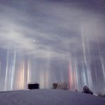 Alien Lights: Mysterious-looking light pillars have appeared in the night sky (Video)