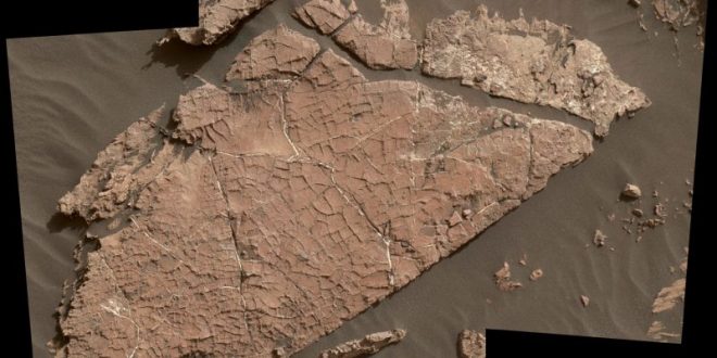 Curiosity Mars rover studies possible mud cracks