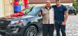 The Rock surprises dad with car for Christmas