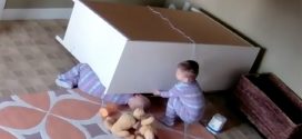 Twin Saves Brother Trapped Under Dresser (Video)