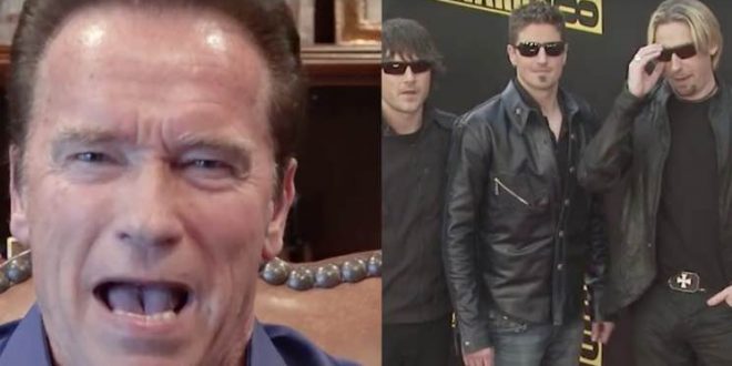 Arnold Schwarzenegger, Nickelback bicker on Twitter about who’s worse