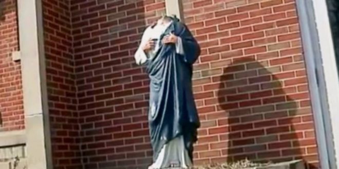 Indiana Jesus Christ Statue Vandalized, Head Missing (Photo)