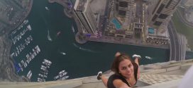 Russian model dangles off Dubai skyscraper for photo shoot (Video)