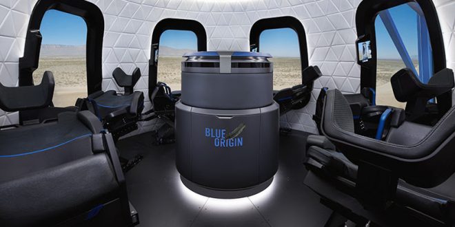 Blue Origin shows off launch vehicle capsule (Photo)