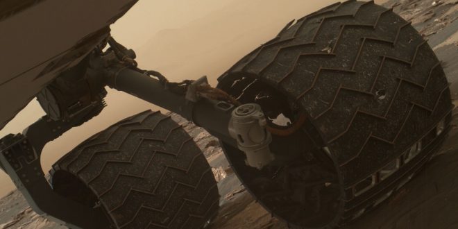 NASA: The Curiosity Mars rover's wheels are starting to break
