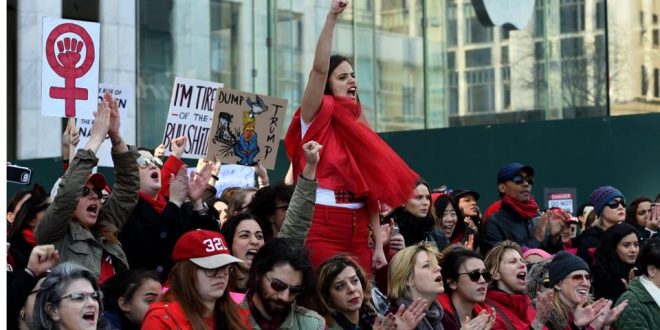 Thirteen arrested during ‘Day Without A Woman’ rally near Trump Tower