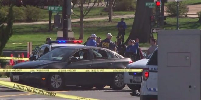 US Woman crashes into police cruiser outside the US Capitol