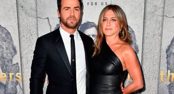 Justin Theroux And Jennifer Aniston arrive at Leftovers premiere