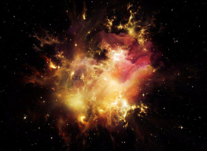 Scientists snap incredible image of two stars' explosive collision