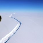 An immense iceberg Is About to Break Off from Antarctica