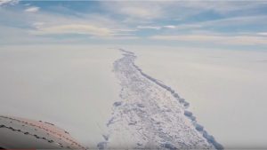 Massive Antarctica iceberg on the brink of breaking off, Report