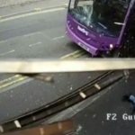 UK man gets hit by bus, gets up and walks into bar (Video)