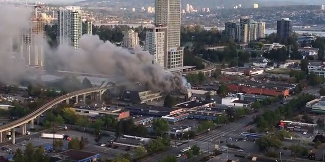 BREAKING: Fire closes Surrey Central Station (Video)