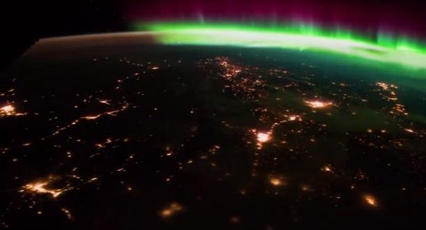 Stunning Northern Lights display as seen from the ISS (Video)