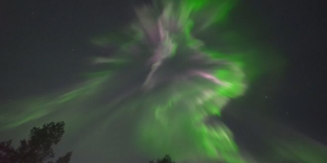 Watch Spectacular northern lights illuminate sky over Finland