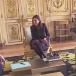 Macron's Dog Busted Peeing on Palace Fireplace (Video)