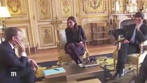 Macron's Dog Busted Peeing on Palace Fireplace (Video)