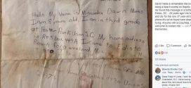 Message in a bottle: Georgia couple discovers message dated Sept. 26, 1988