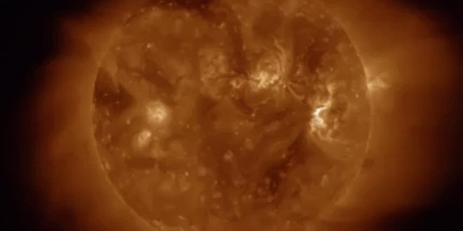 September 2017’s intense solar activity viewed from space