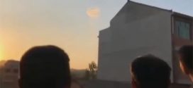 Is that a UFO in the sky? Mysterious disk-shaped object leaves residents baffled